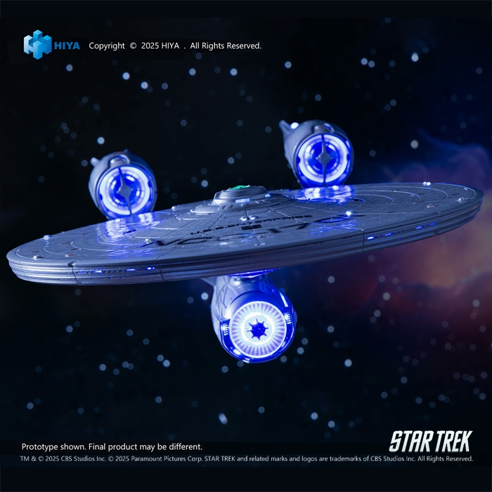 大ヒット映画『スタートレック』2009年リブート版よりシリーズの象徴「NCC-1701　USSエンタープライズ」が、HIYAより登場!!