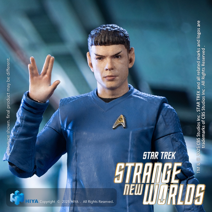 大ヒットTVシリーズ『スタートレック：ストレンジ・ニュー・ワールド』より「スポック」の1/18アクションフィギュアが登場!!