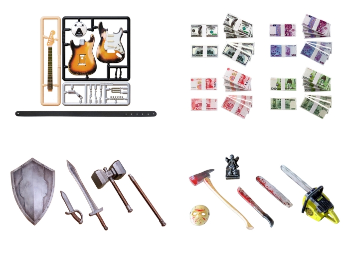 プリプラ4種が新登場!!【エレキギター】【武器工房】【昭和ホラー】【札束】