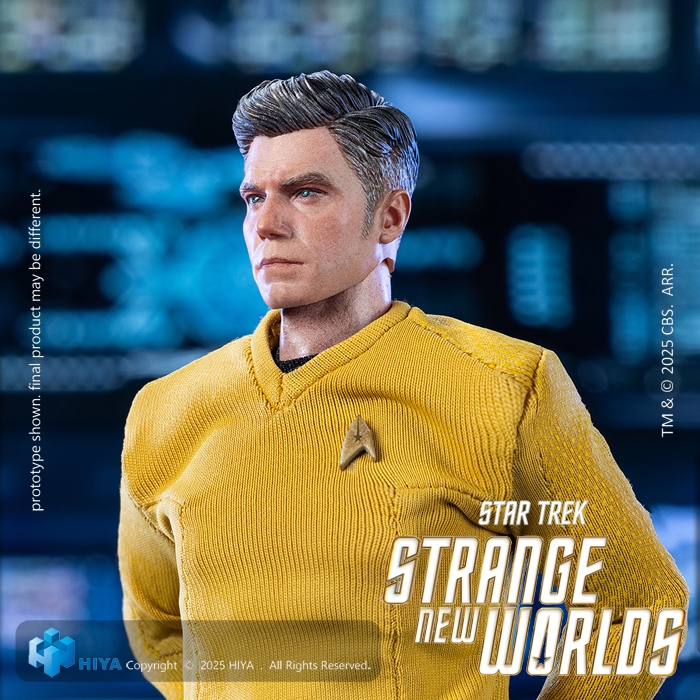 大ヒットTVシリーズ『スタートレック：ストレンジ・ニュー・ワールド』より「クリストファー・パイク」の1/12アクションフィギュア。