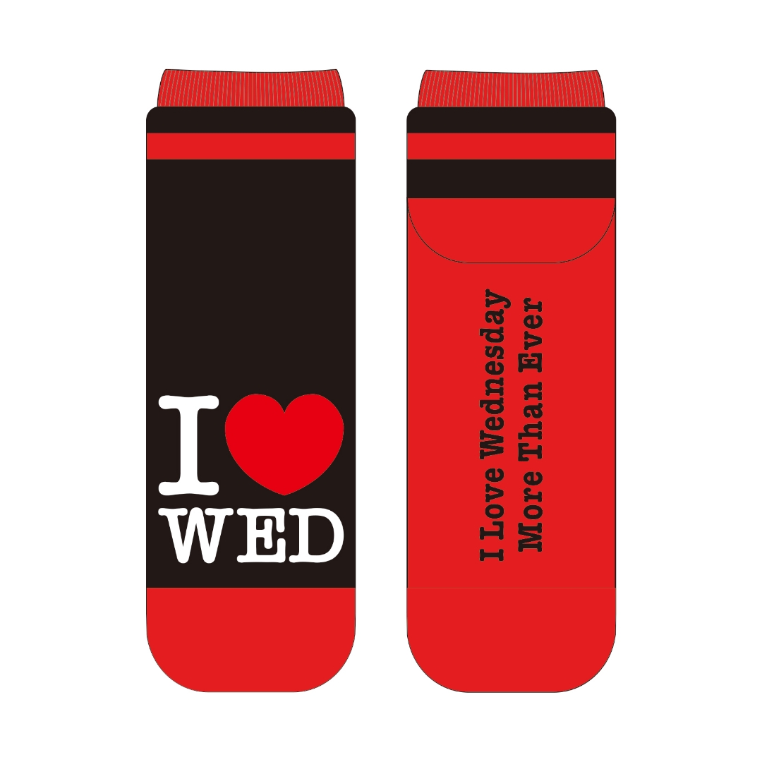 I♡WED靴下(BLACK)