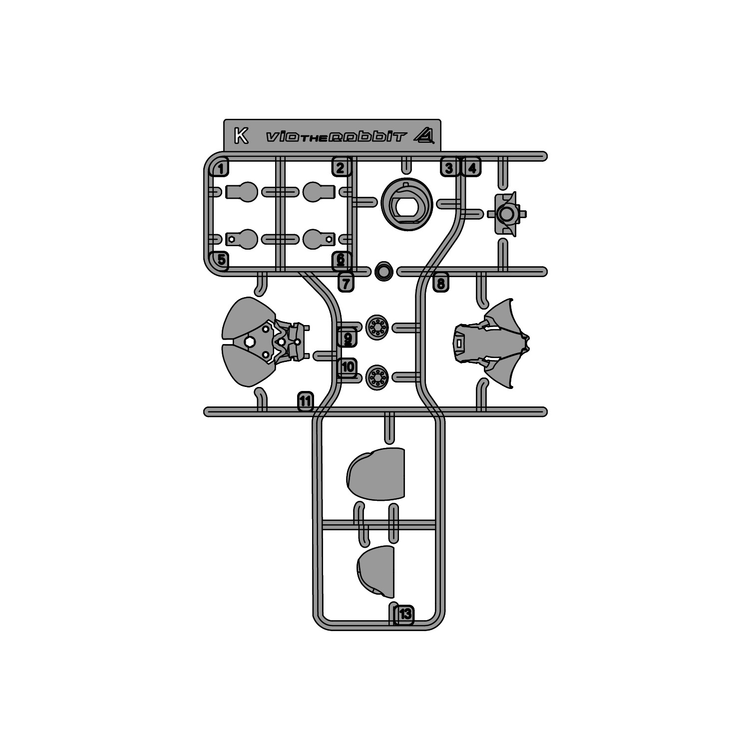 アニマサーキット ヴィオ・ザ・ラビット　 K　パーツ