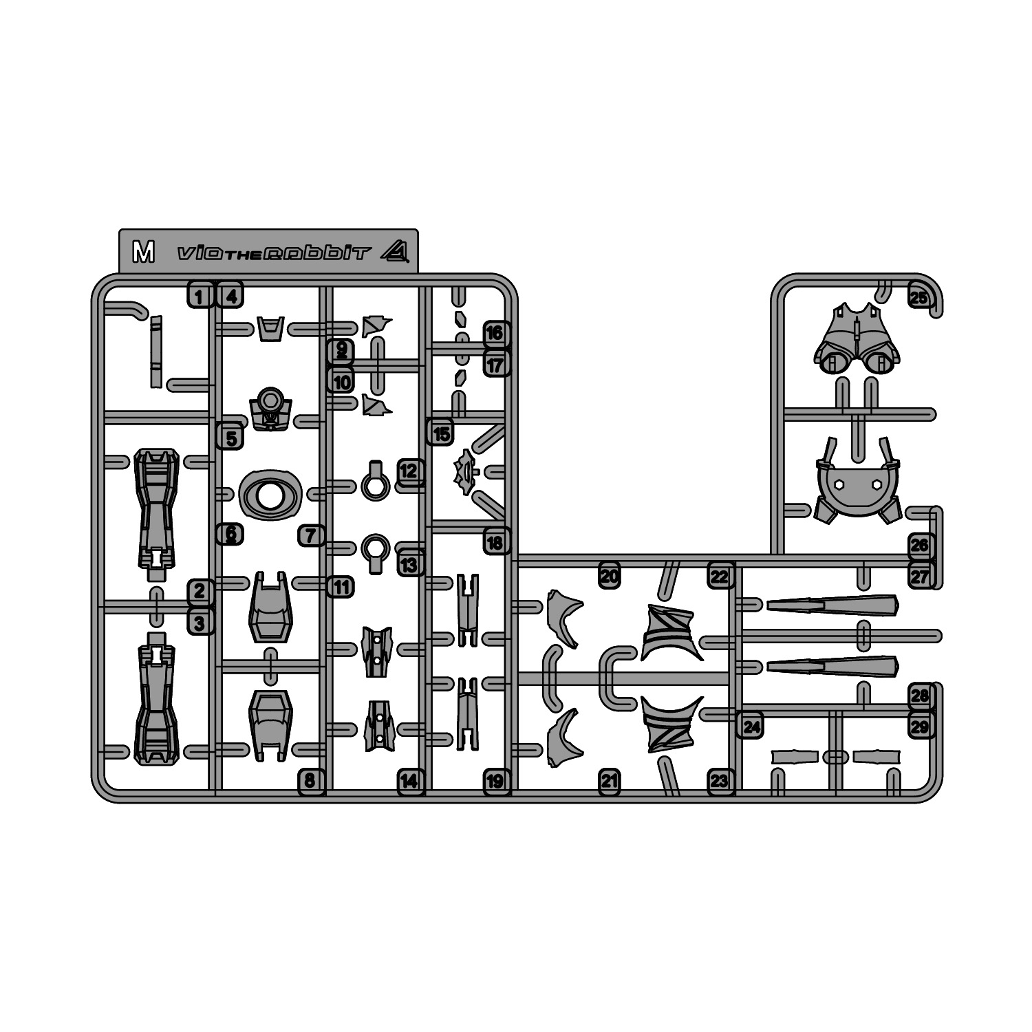 アニマサーキット ヴィオ・ザ・ラビット　 M　パーツ