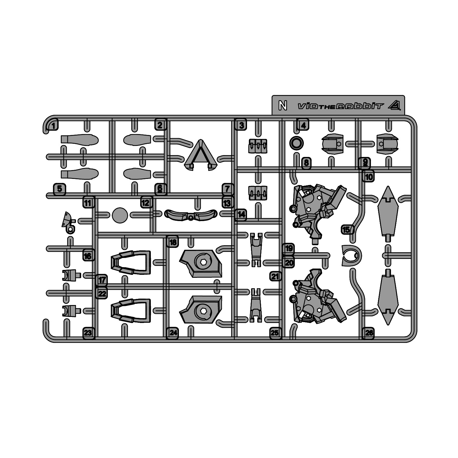 アニマサーキット ヴィオ・ザ・ラビット　 N　パーツ