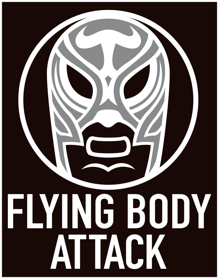 “FLYING BODY ATTACK” PVCステッカー (大)