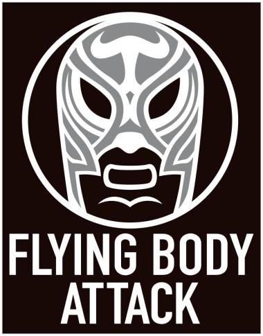 “FLYING BODY ATTACK” PVCステッカー (大)