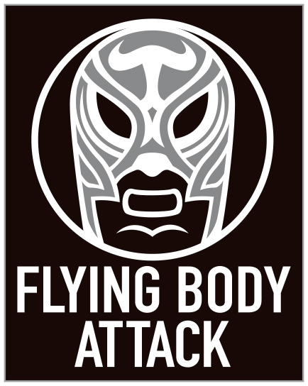 “FLYING BODY ATTACK” PVCステッカー (小)