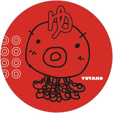 バッタ屋 by STAYMELLOW /“ゆたこ” PVCステッカー(赤) [Designed by てんちょ]