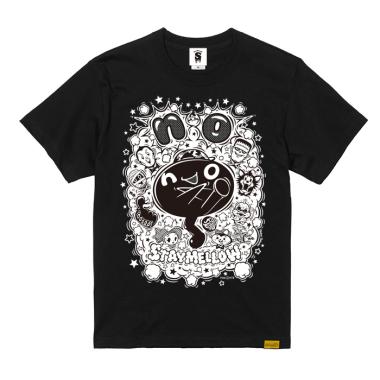バッタ屋 by STAYMELLOW /“X (no)”  Tシャツ (BLACK) [Designed by 横井猛]