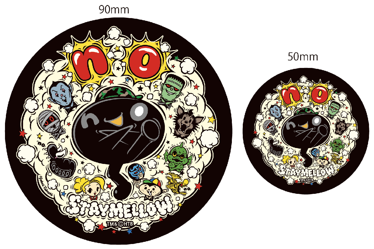 “X (no)” PVCステッカー(大) [Designed by 横井猛]