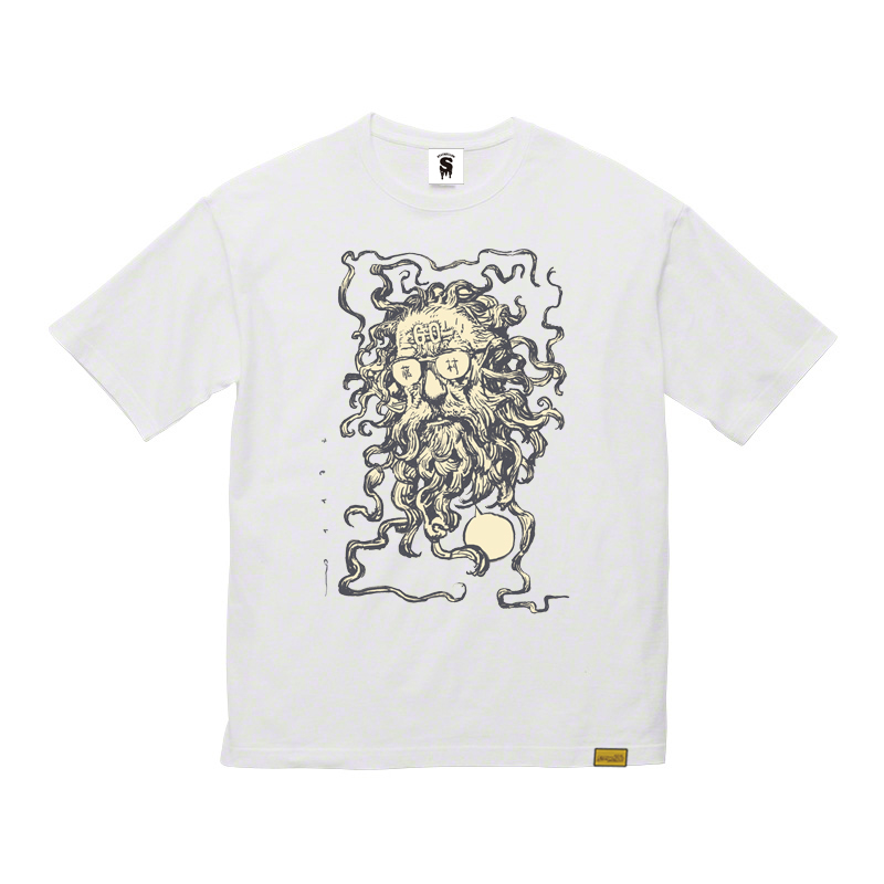 “藤村60” ビッグシルエットTシャツ (WHITE) [Designed by 寺田克也]