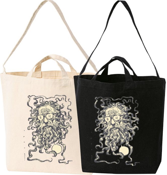 “藤村60” 2WAYトートバッグ(BLACK)[Designed by 寺田克也]