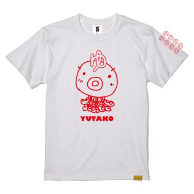バッタ屋 by STAYMELLOW /“ゆたこ” Tシャツ(白) [Designed by てんちょ]