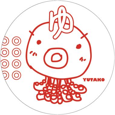 バッタ屋 by STAYMELLOW /“ゆたこ” PVCステッカー(白) [Designed by てんちょ]