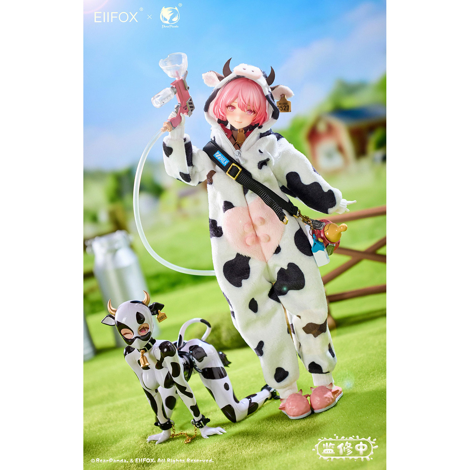 Bear Panda x EIIFOX 1/8 乳牛 MOMO 完成品アクションフィギュア