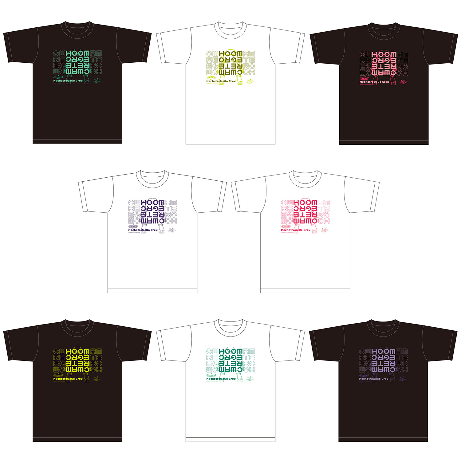 「MechatroWeGo Crew」キービジュアルデザインTシャツ