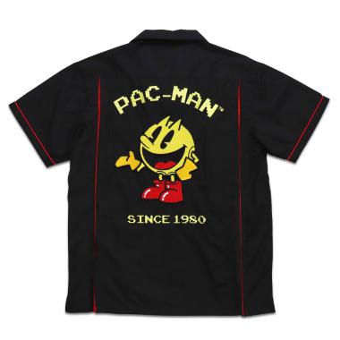PAC-MAN　ゲーセン刺繍シャツ